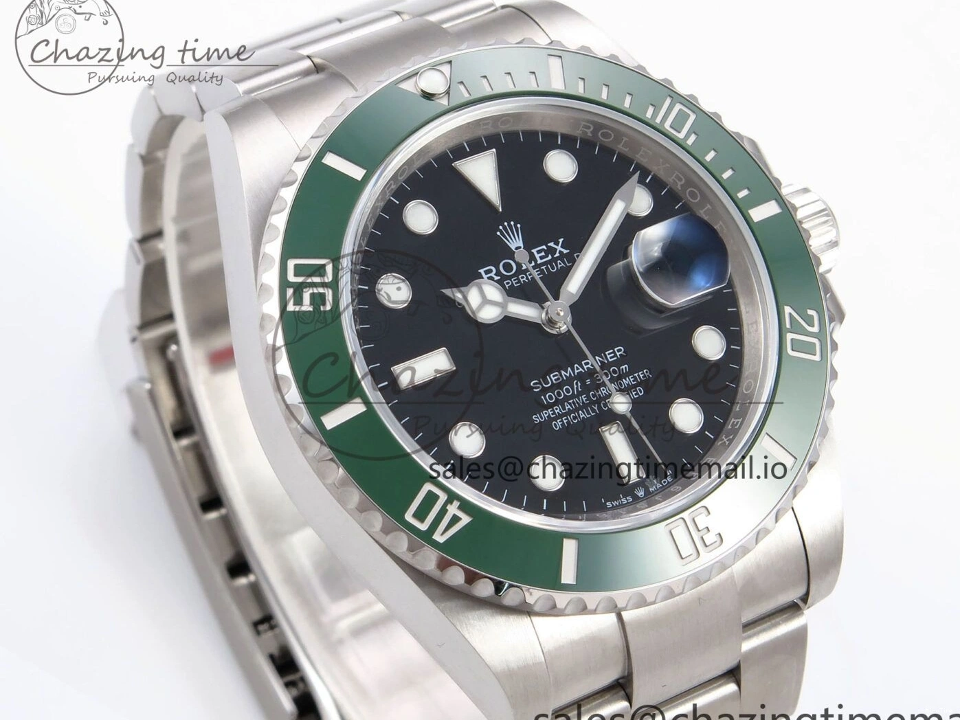 MiroTime 0113 Submariner 41mm 126610 LV Green Ceramic EWEF Best Edition on Bracelet SH Durable 1035